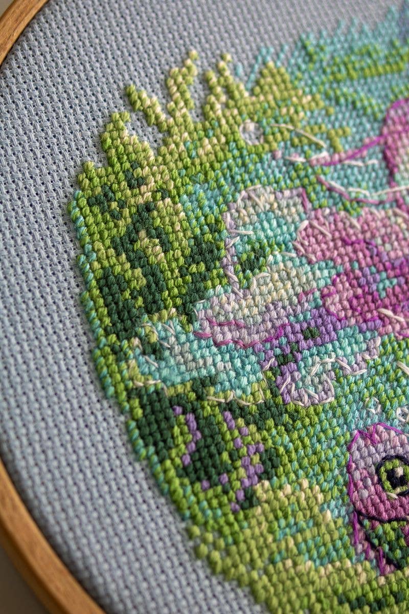 BABY JELLYFISH Cross Stitch Kit by AINE A1039