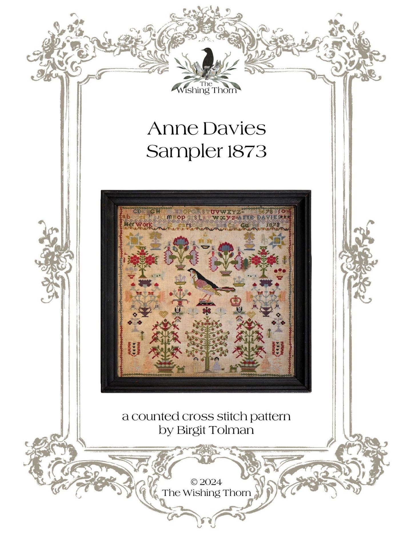 Anne Davies Sampler 1873 by The Wishing Thorn Cross Stitch Pattern