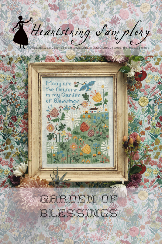 PREORDER Heartstring Samplery GARDEN OF BLESSINGS Cross Stitch Pattern Nashville Market