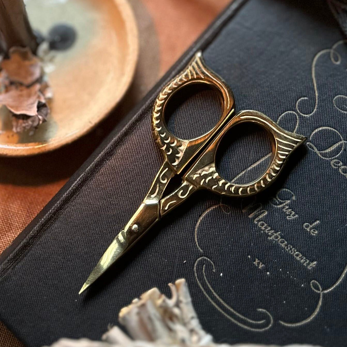 Gold Owl Embroidery Craft Scissors