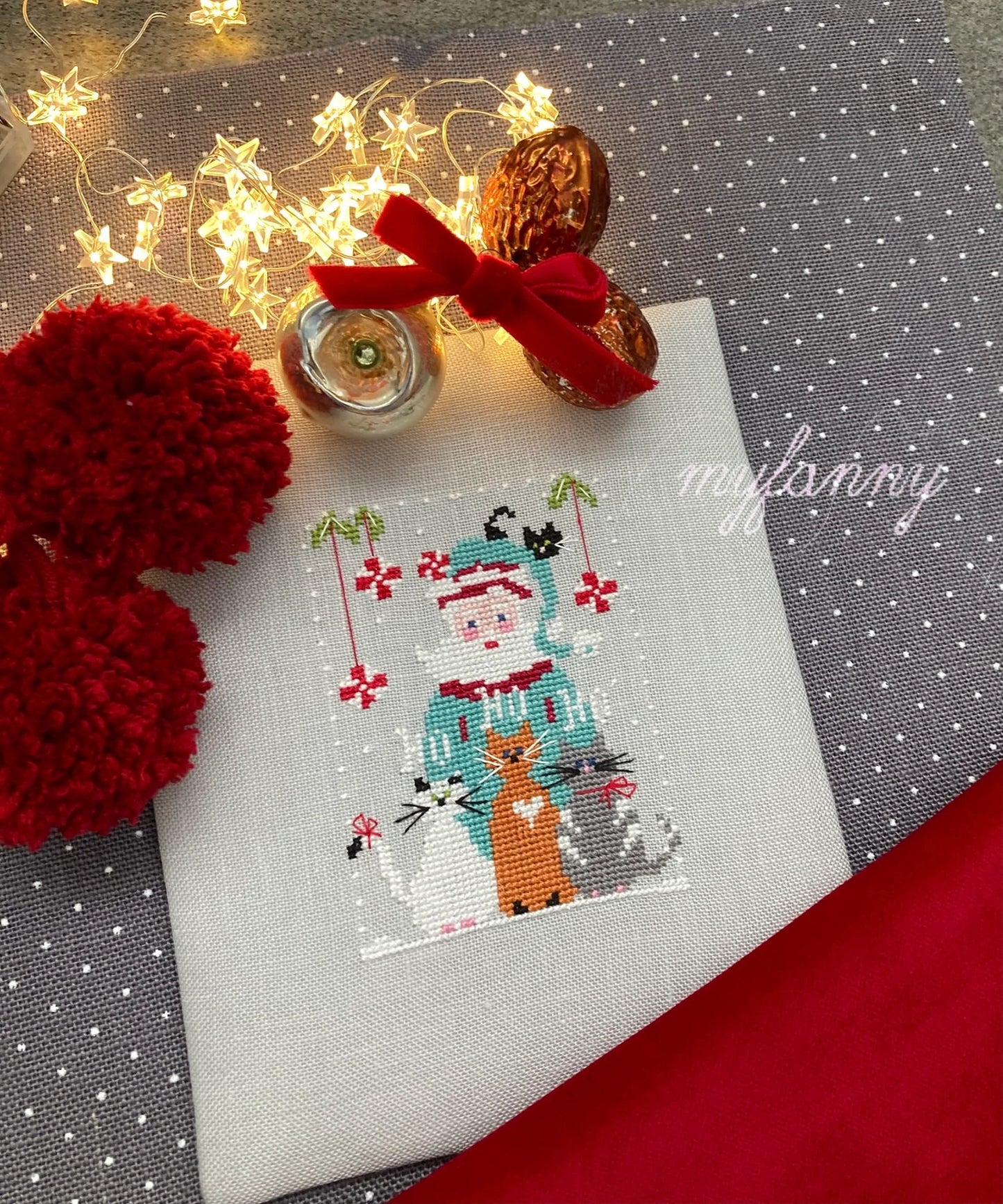 Santa Collection #4 Merry Cats by MyFanny Cross Stitch Pattern