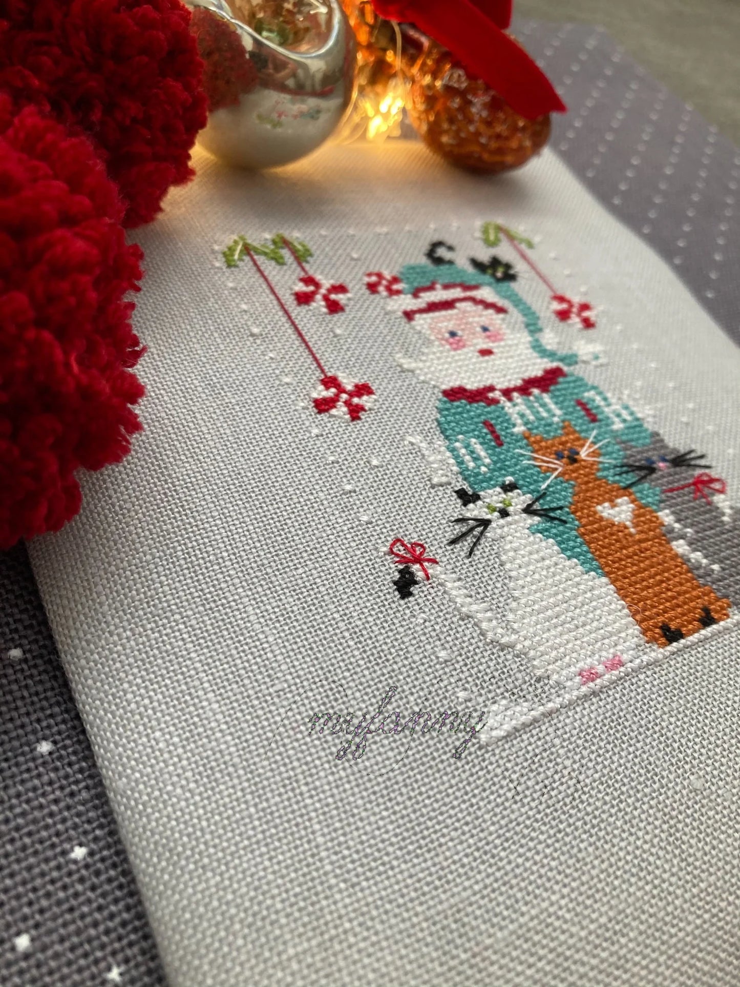 Santa Collection #4 Merry Cats by MyFanny Cross Stitch Pattern