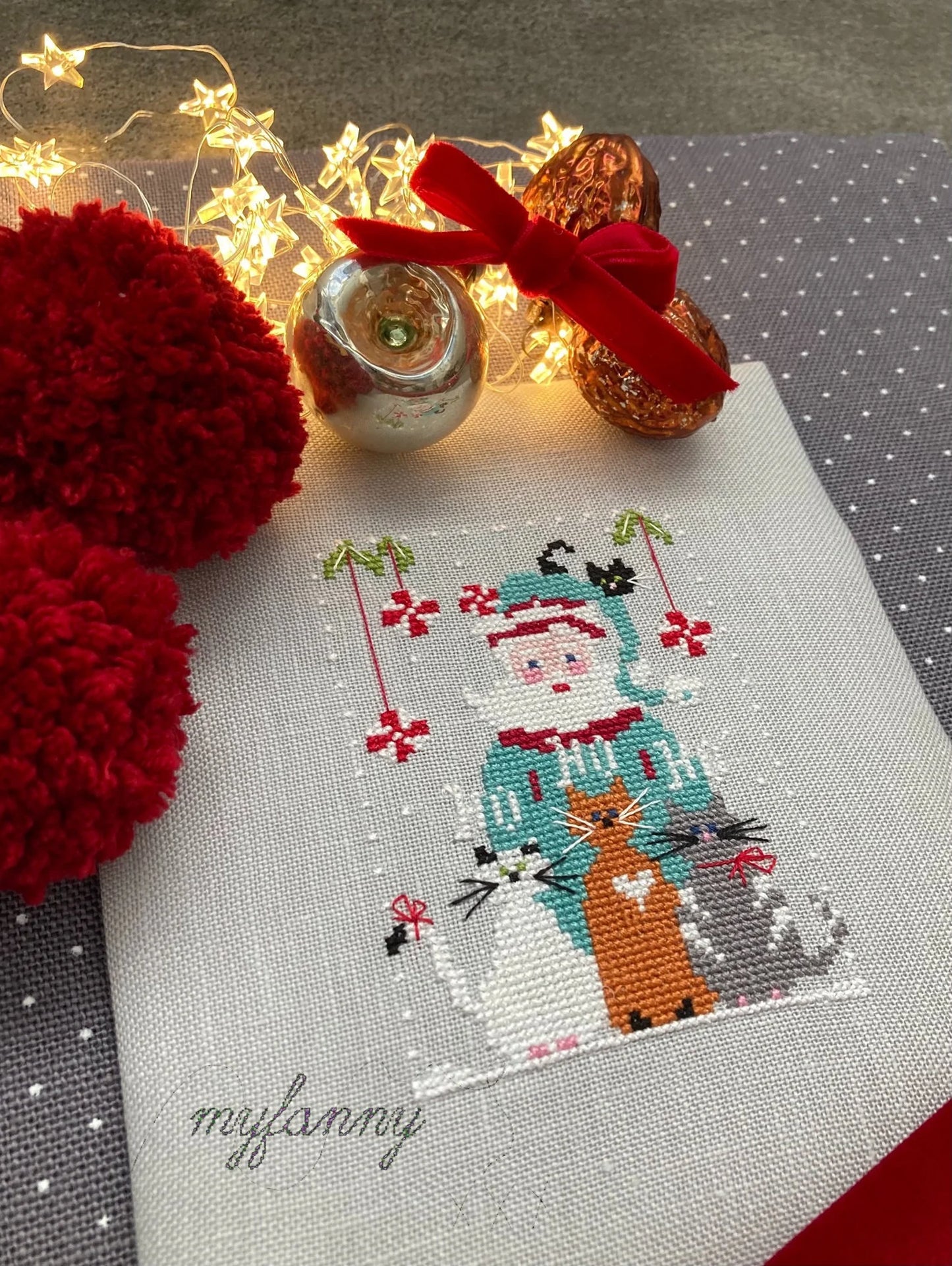 Santa Collection #4 Merry Cats by MyFanny Cross Stitch Pattern