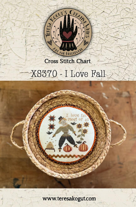 PREORDER Teresa Kogut I LOVE FALL Cross Stitch Pattern