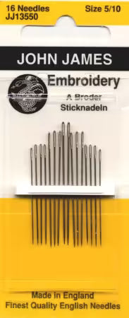 John James Embroidery / Crewel Needles Size 5-10