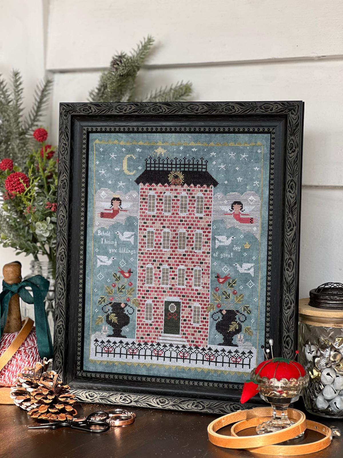 PREORDER O Holy Night Cross Stitch Pattern by Annie Beez Folk Art