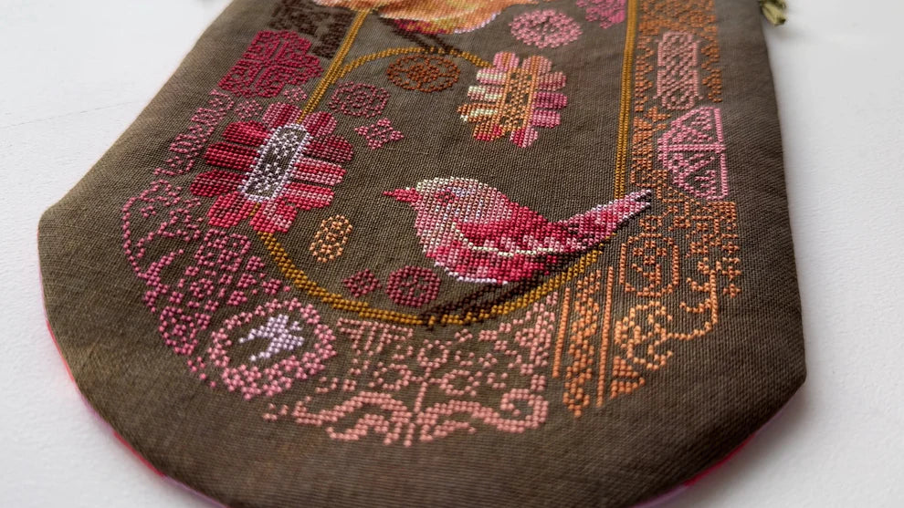 PREORDER JED XStitch PINK WREN Cross Stitch Pattern Nashville Market