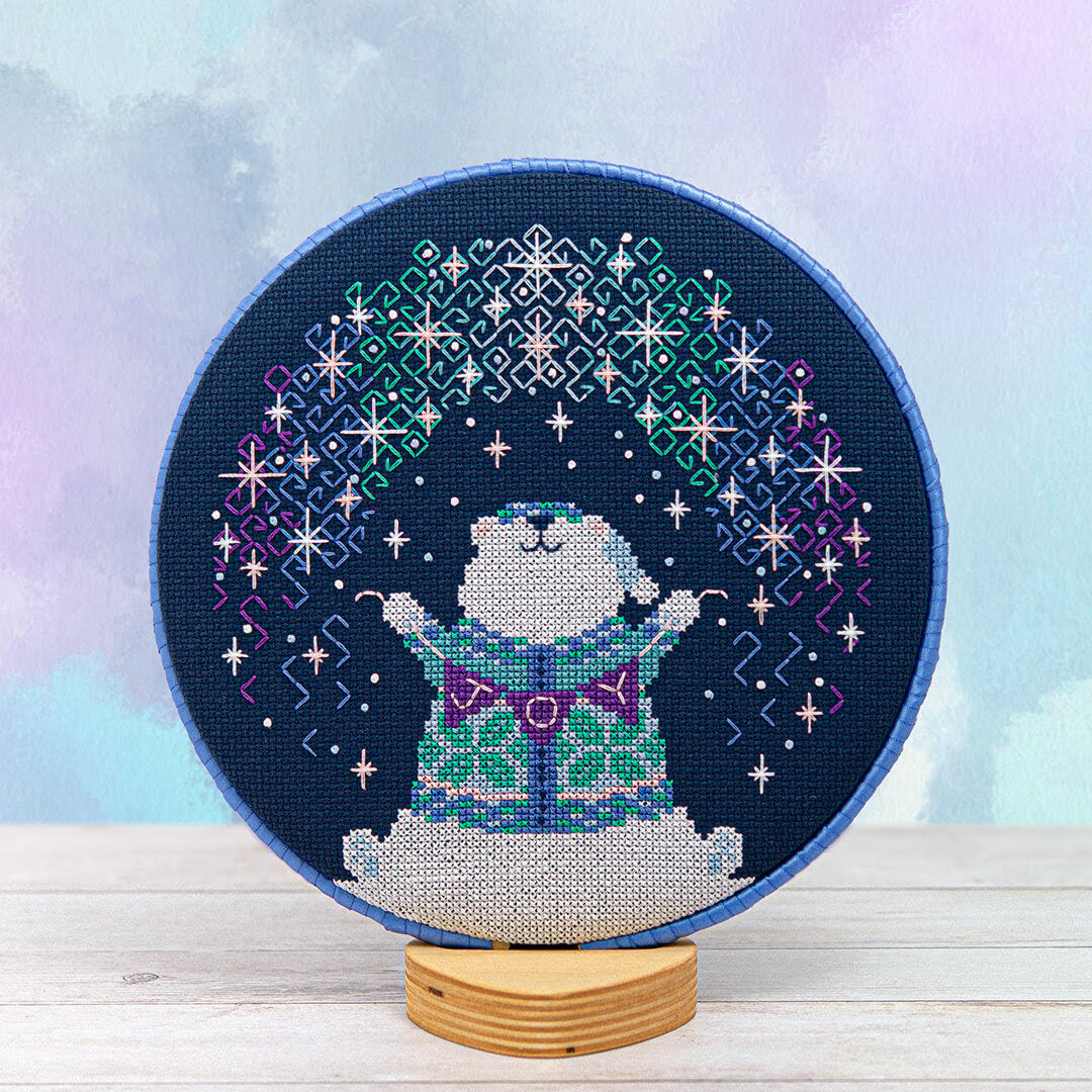 PREORDER Counting Puddles POLAR LIGHTS Cross Stitch Pattern Nashville Market