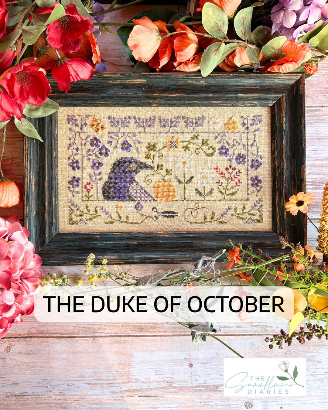 PREORDER Snowflower Diaries DUKE OF OCTOBER Cross Stitch Pattern