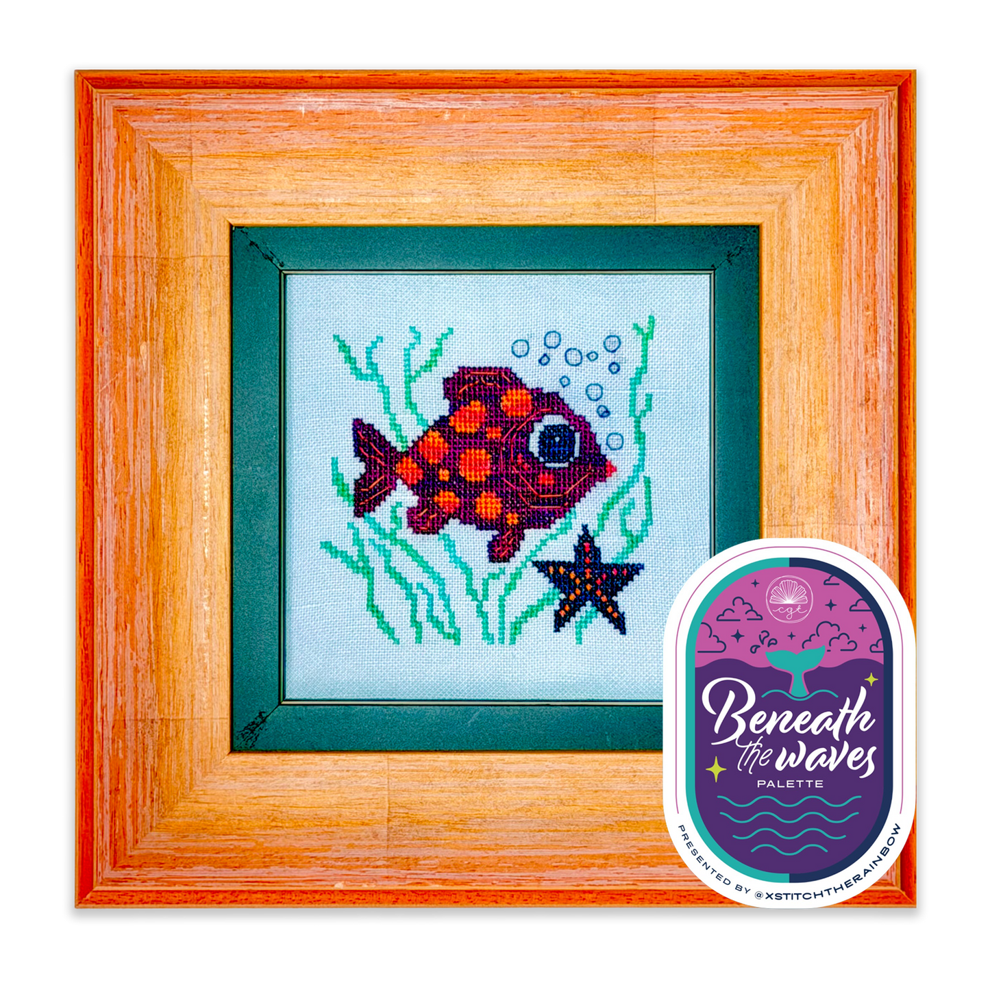 Fox and Rabbit SEEING STARS Cross Stitch Pattern
