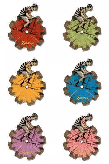 Sajou France Thread Bobbins Set of Six