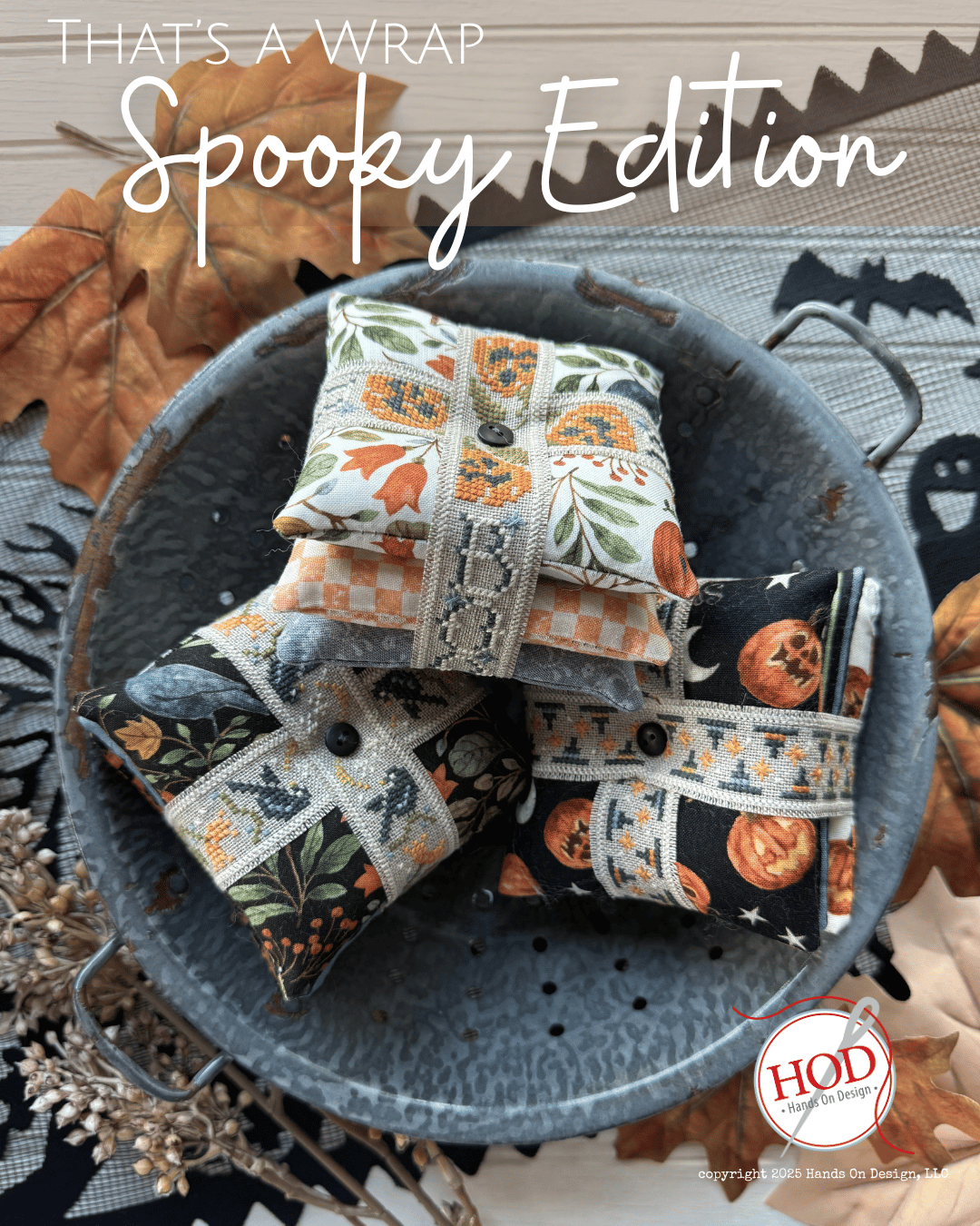 PREORDER That's A Wrap Spooky Edition Cross Stitch Pattern by Hands on Design