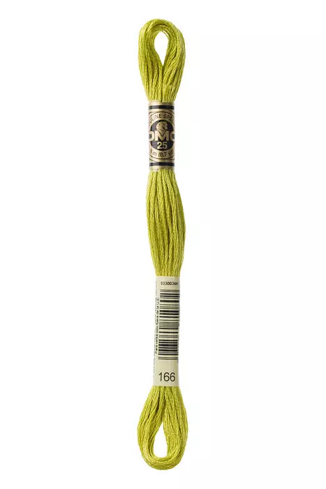166 DMC Six Strand Cotton Embroidery Floss