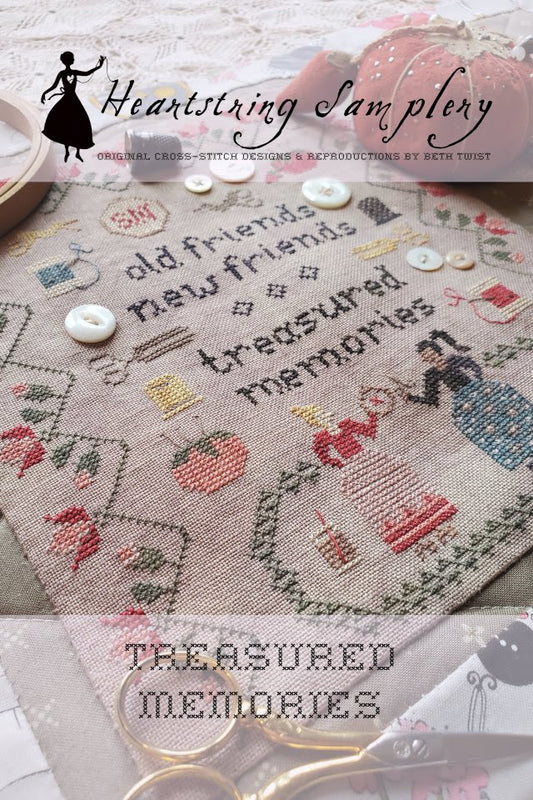 Treasured Memories Cross Stitch Pattern by Heartstring Samplery Nashville Market