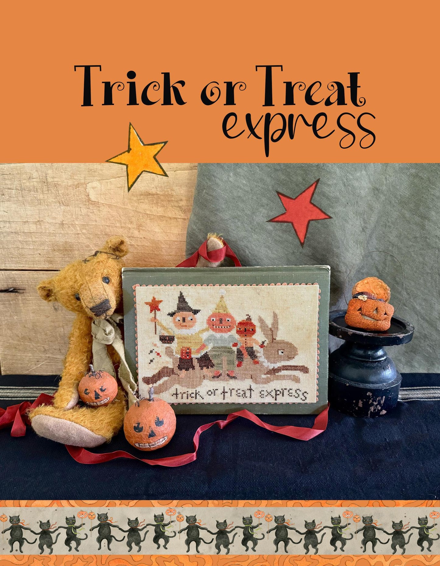 PREORDER Teresa Kogut HELLO MIDNIGHT BOOK Cross Stitch Patterns 8 designs!