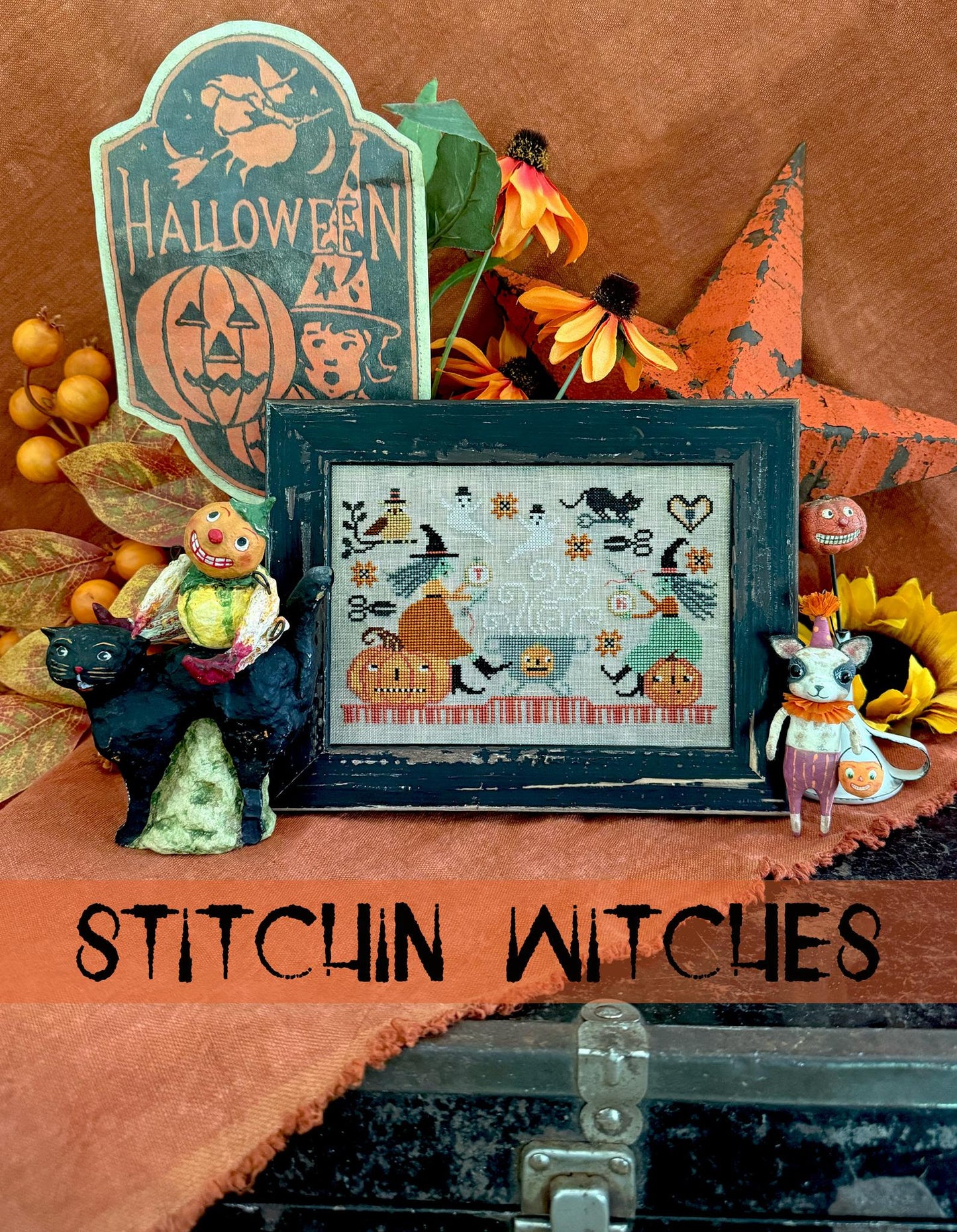 PREORDER Teresa Kogut HELLO MIDNIGHT BOOK Cross Stitch Patterns 8 designs!