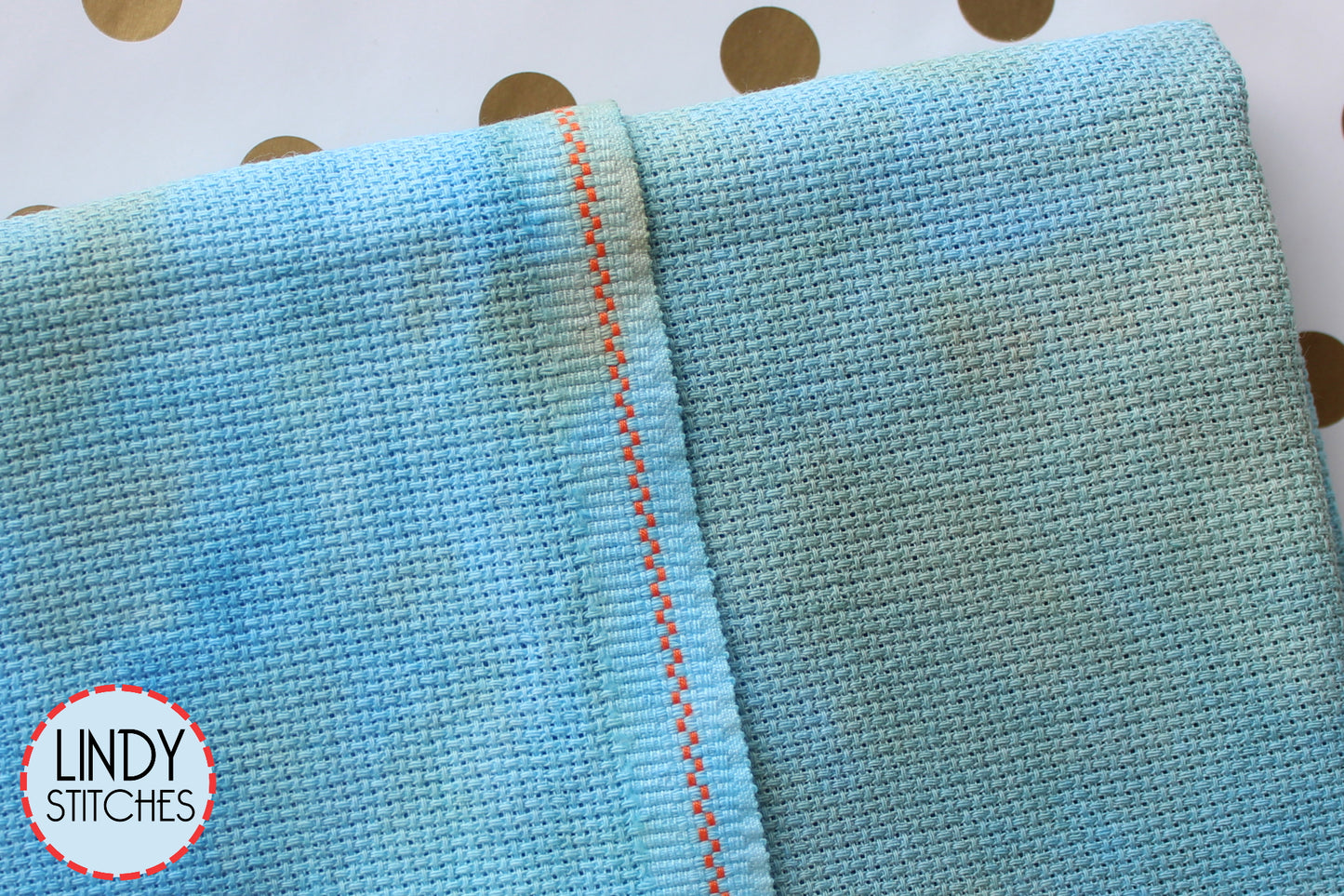 16 count Bird's Eye View Seraphim Aida Hand Dyed Fabric