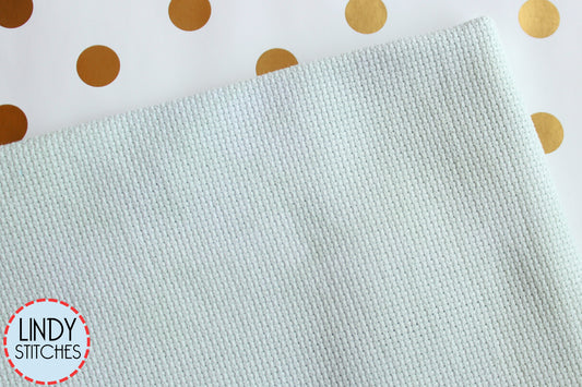 18 count Spearmint Aida Hand Dyed Fabric by Forbidden Fiber Co
