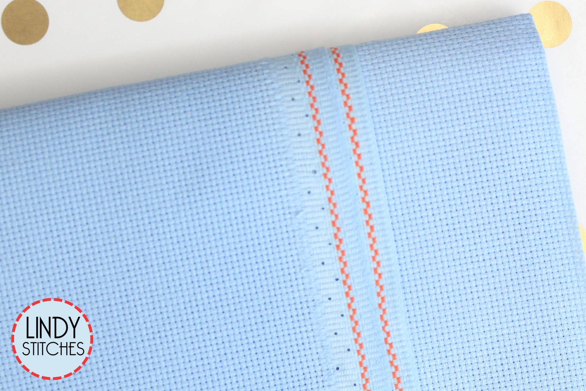 18 count Light Blue Aida by Zweigart Cross Stitch Fabric – Lindy