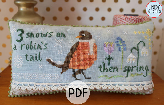 PDF 3 Snows Cross Stitch Pattern by Lindy Stitches