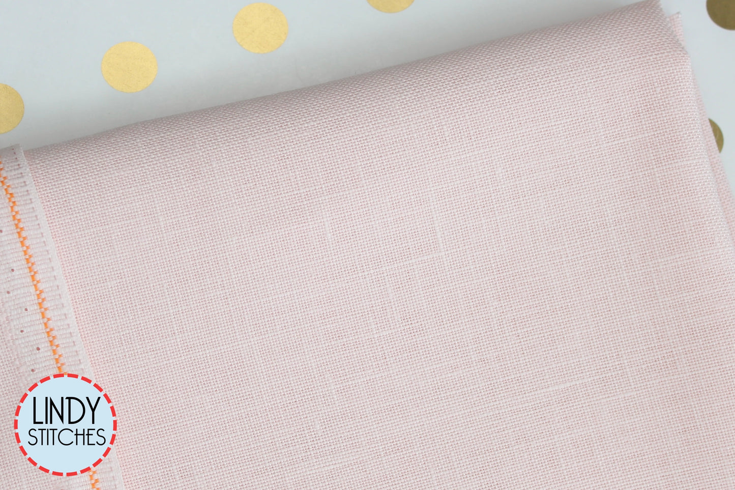 32 count Blush Lugana Evenweave Cross Stitch Fabric by Zweigart
