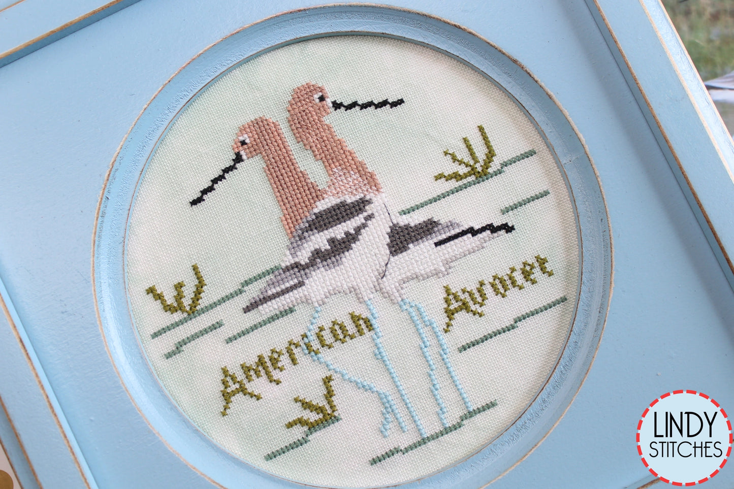 American Avocet Bird Crush Club Cross Stitch Pattern #7