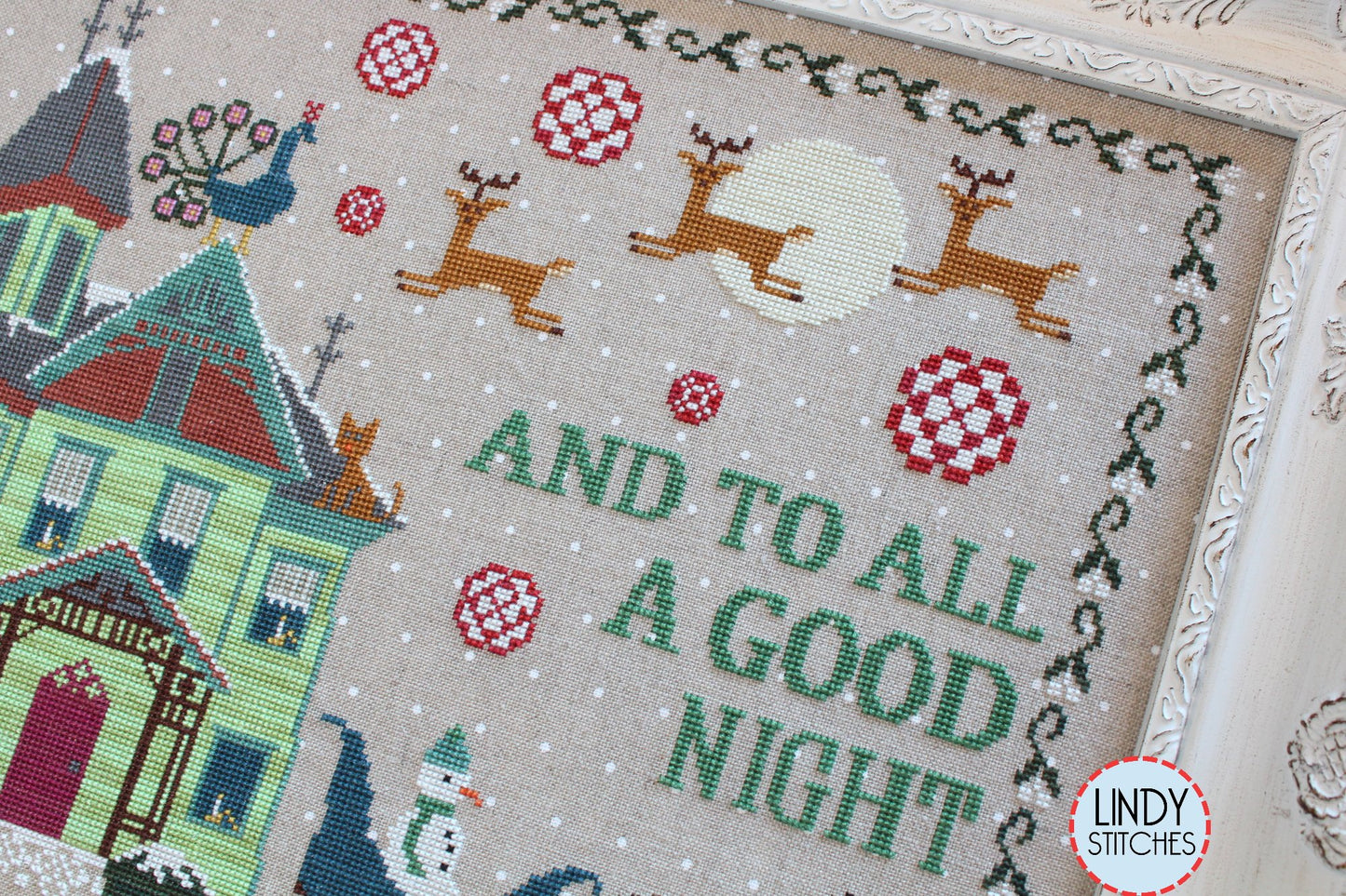 And To All a Good Night Cross Stitch Pattern Lindy Stitches