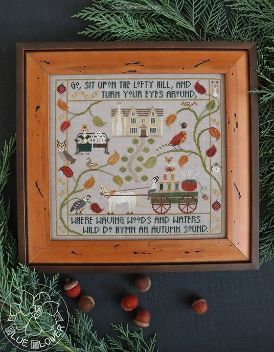 Autumn's Hymn Cross Stitch Pattern by The Blue Flower PHYSICAL copy
