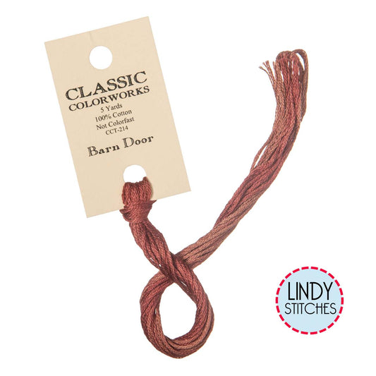 Barn Door Classic Colorworks Floss Hand Dyed Cotton Skein
