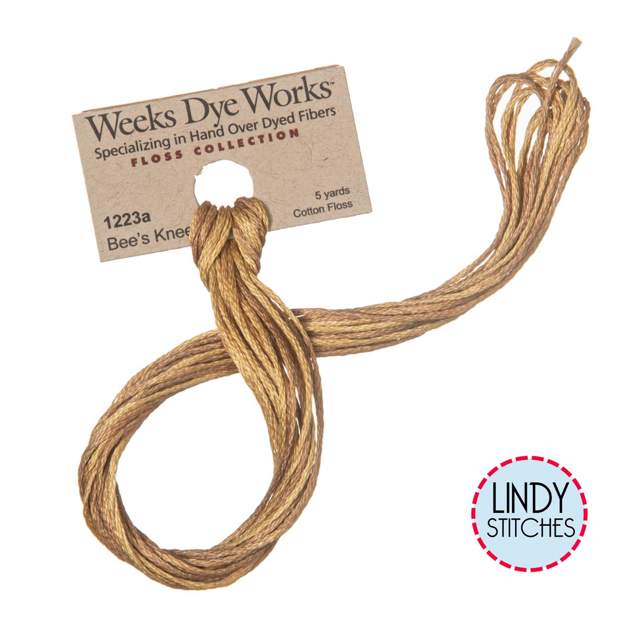 Bee's Knees Weeks Dye Works Floss Hand Dyed Cotton Skein 1223a