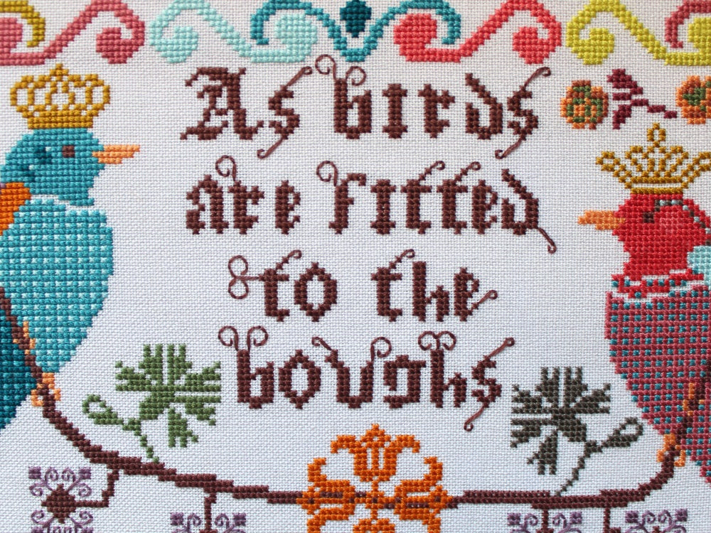 Birds to the Boughs Cross Stitch Pattern by Lindy Stitches