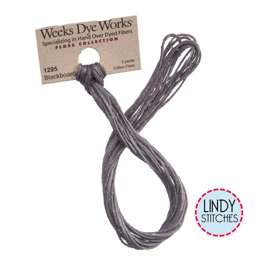 Blackboard Weeks Dye Works Floss Hand Dyed Cotton Skein 1295