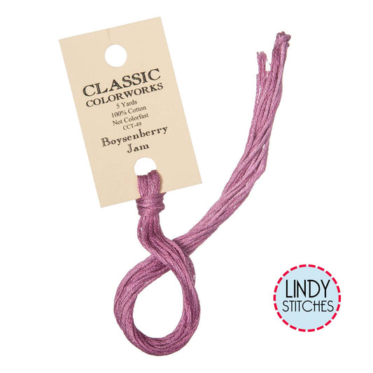 Boysenberry Jam Classic Colorworks Floss Hand Dyed Cotton Skein