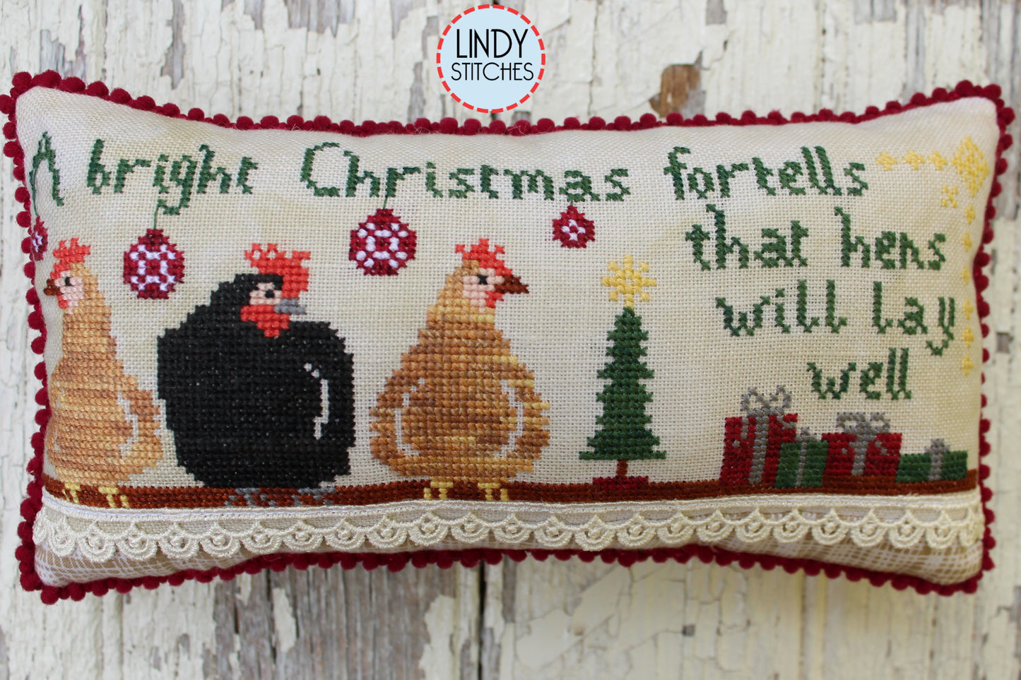 PDF Bright Christmas Cross Stitch Pattern by Lindy Stitches