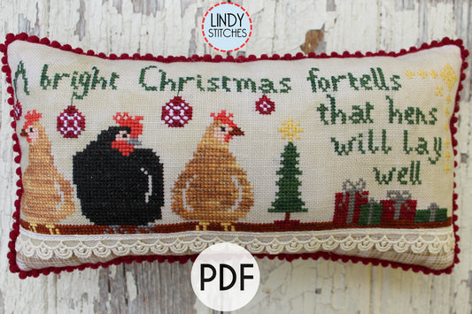 PDF Bright Christmas Cross Stitch Pattern by Lindy Stitches