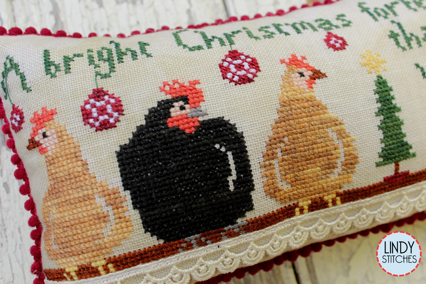 PDF Bright Christmas Cross Stitch Pattern by Lindy Stitches