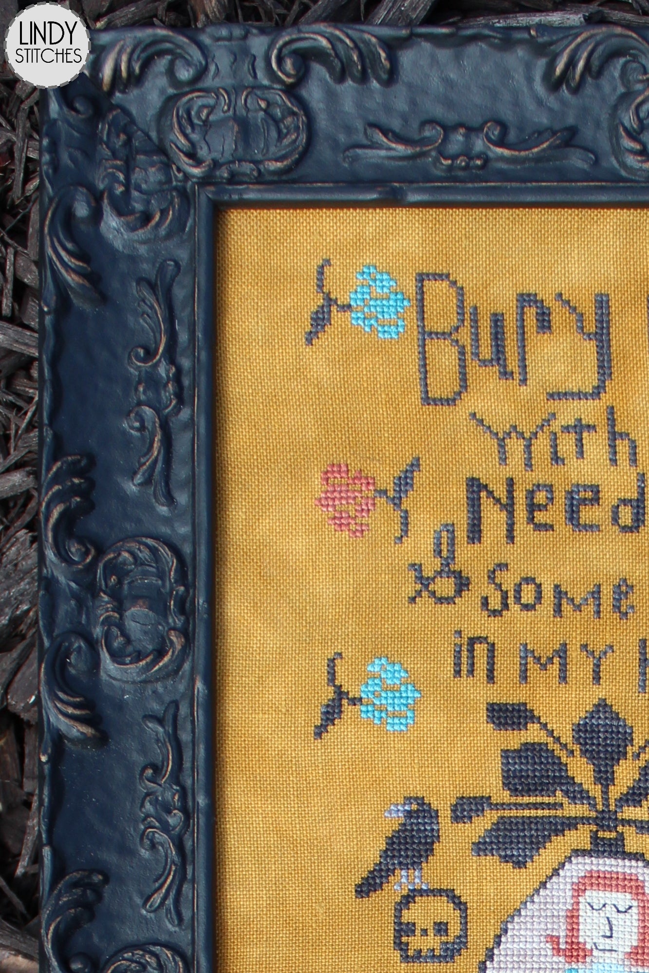 Bury Me with My Needle Cross Stitch Pattern by Lindy Stitches
