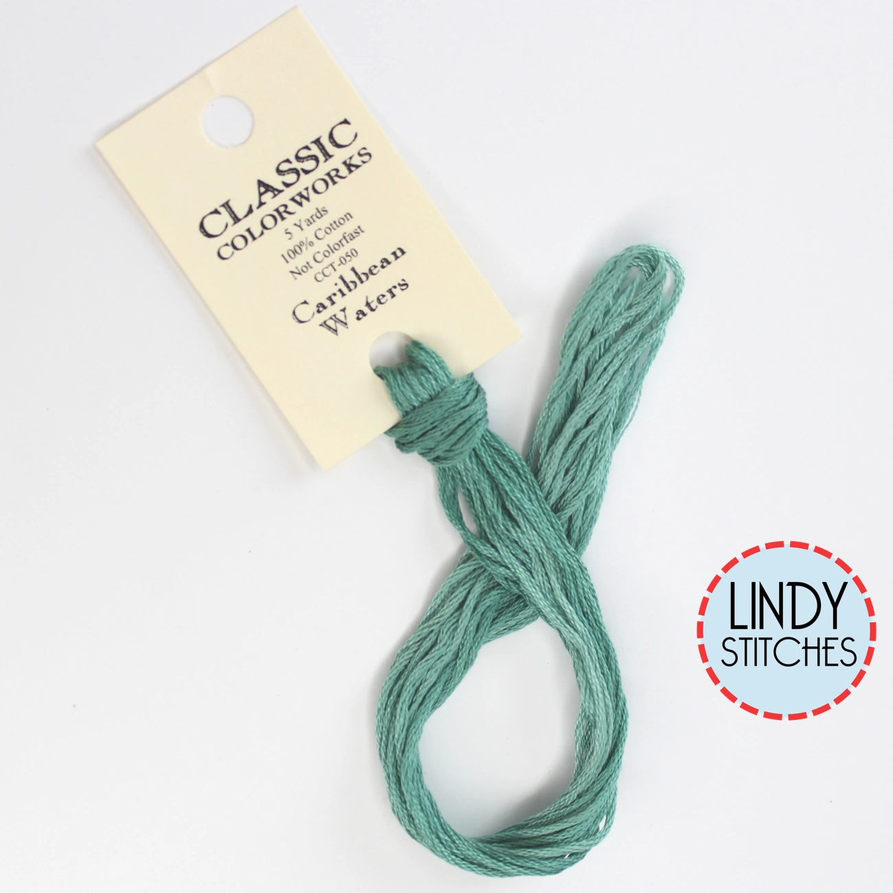 Caribbean Waters Classic Colorworks Floss Hand Dyed Cotton Skein