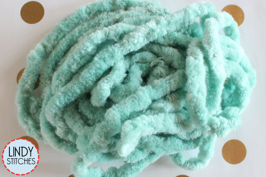 Sea Glass Chenille Trim Hand Dyed by Lady Dot Creates