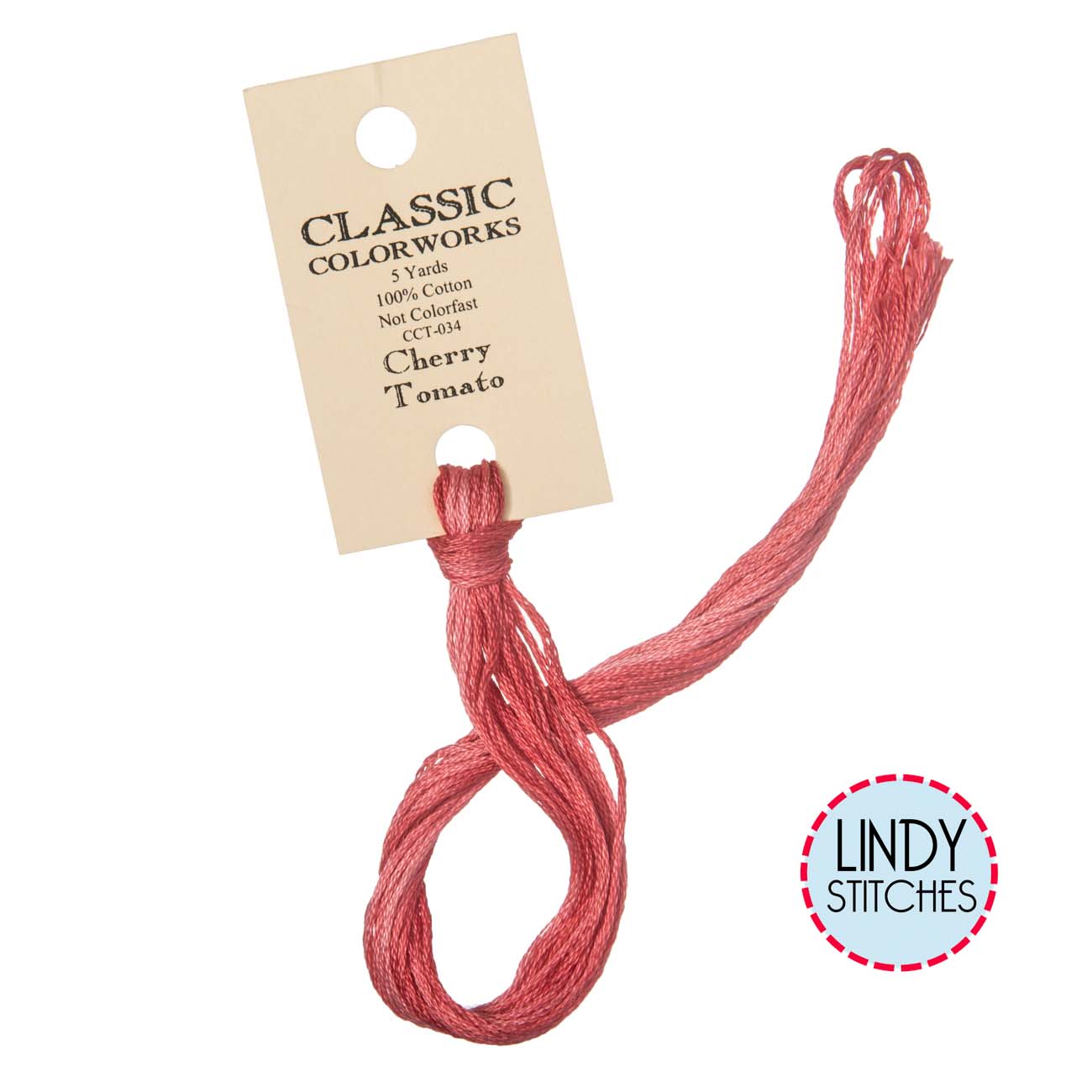 Cherry Tomato Classic Colorworks Floss Hand Dyed Cotton Skein