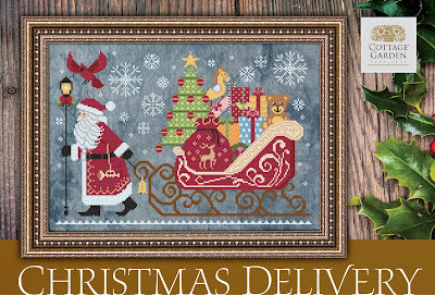 Christmas Delivery Cross Stitch Pattern by Cottage Garden Samplings PHYSICAL copy
