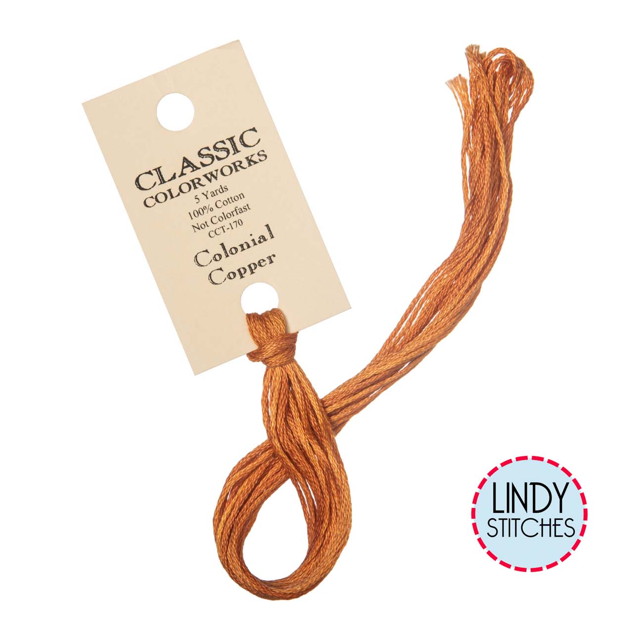 Colonial Copper Classic Colorworks Floss Hand Dyed Cotton Skein