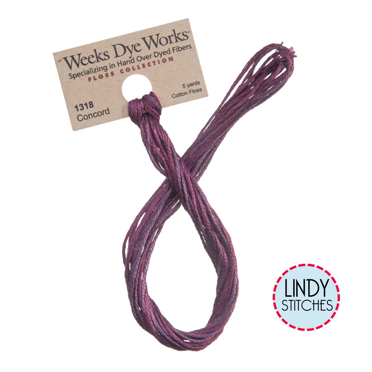 Concord Weeks Dye Works Floss Hand Dyed Cotton Skein 1318