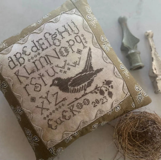 SALE Cuckoo Sampler by Heart in Hand Cross Stitch Pattern Physical Copy