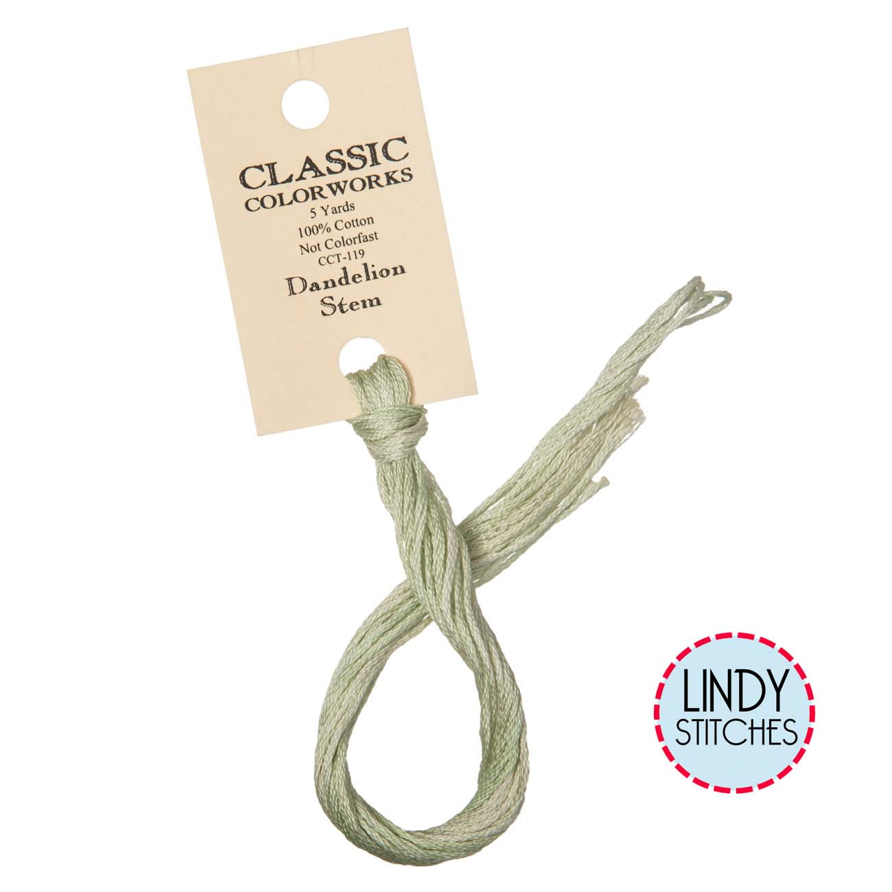 Dandelion Stem Classic Colorworks Floss Hand Dyed Cotton Skein