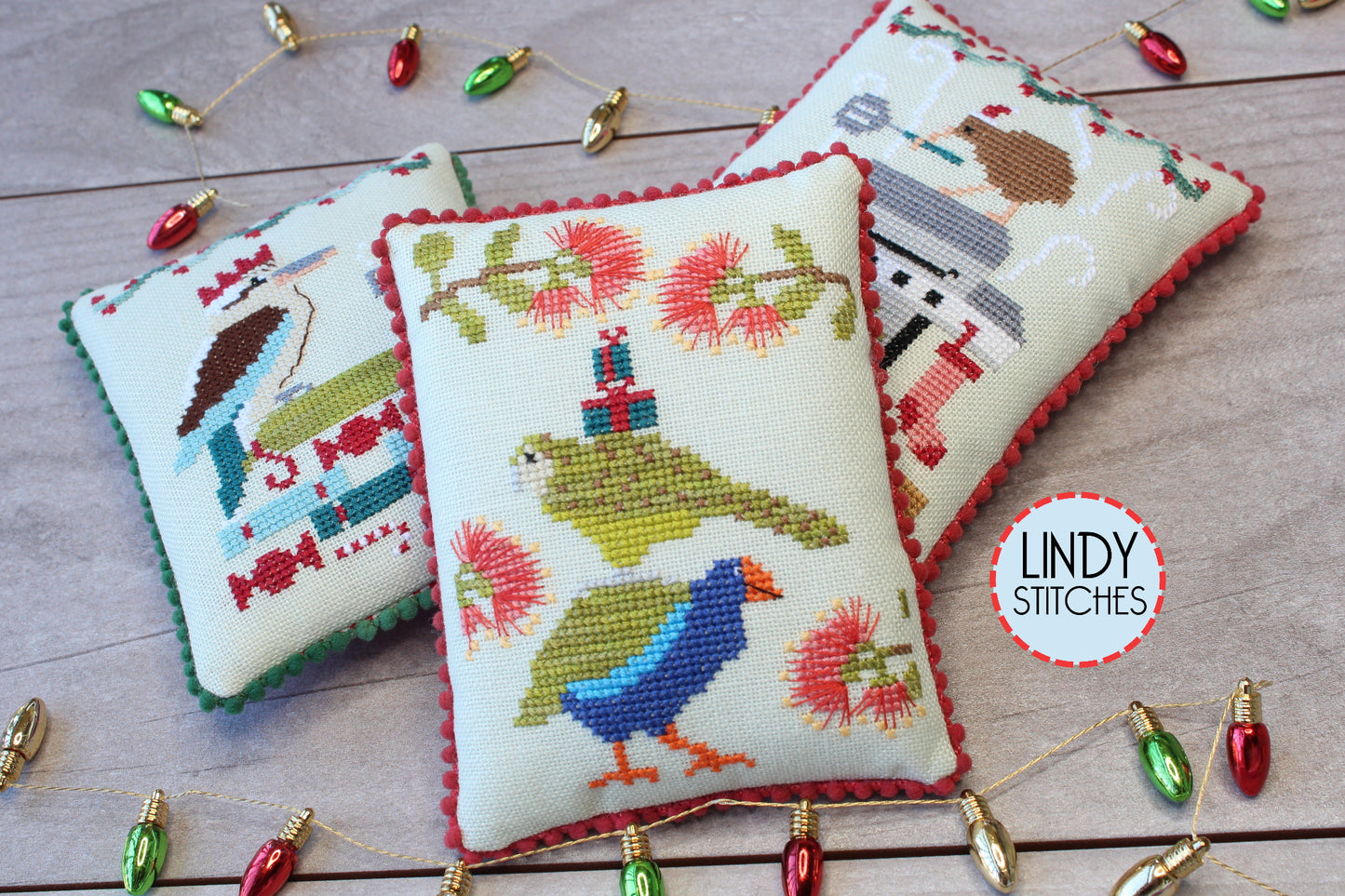 December Down Under Cross Stitch Pattern Lindy Stitches Christmas