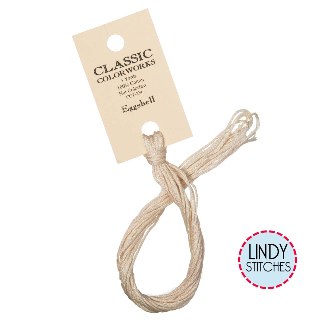 Eggshell Classic Colorworks Floss Hand Dyed Cotton Skein