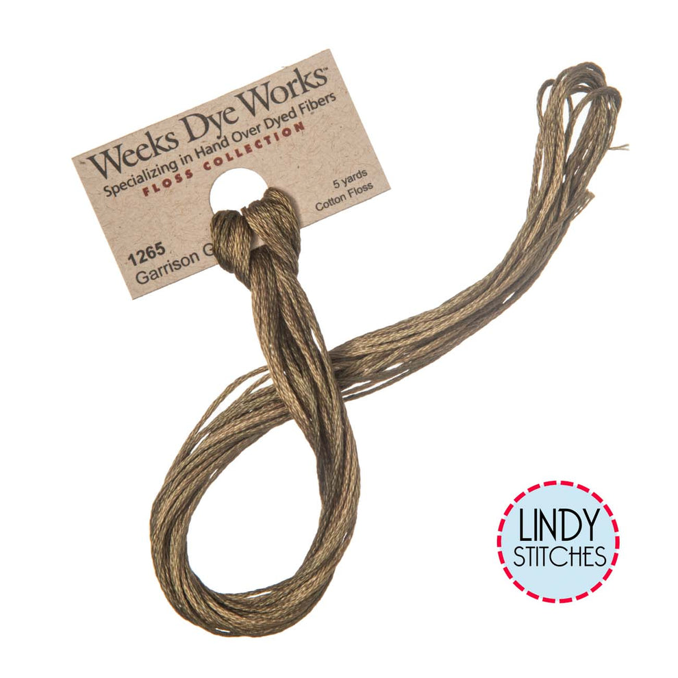 Garrison Green Weeks Dye Works Floss Hand Dyed Cotton Skein 1265