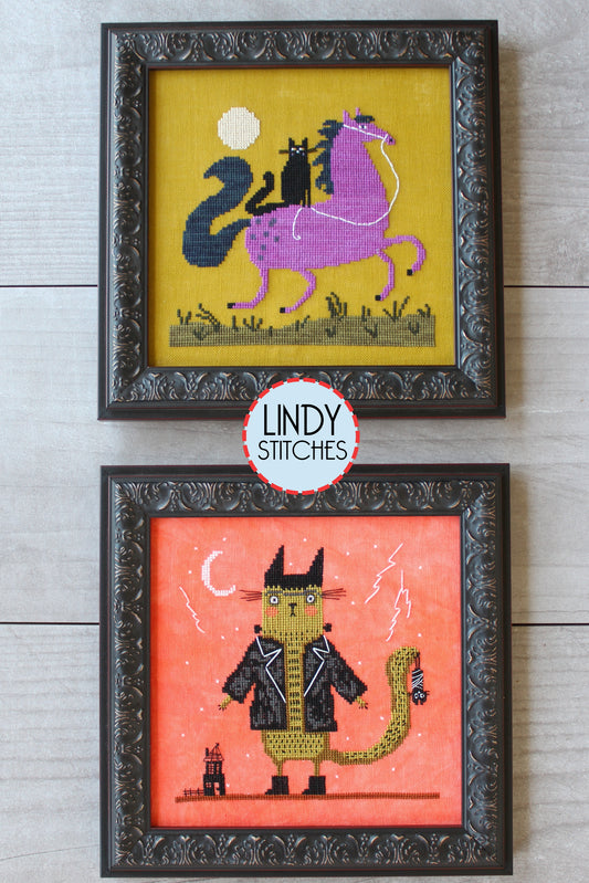 Halloween Tails Cross Stitch Pattern Lindy Stitches Terry Runyan