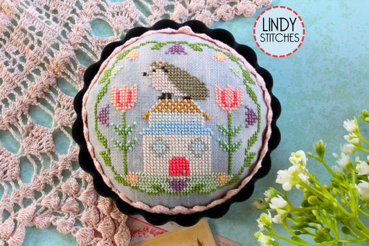 Hedgehog House Cross Stitch Pattern Lindy Stitches Happy Habitats